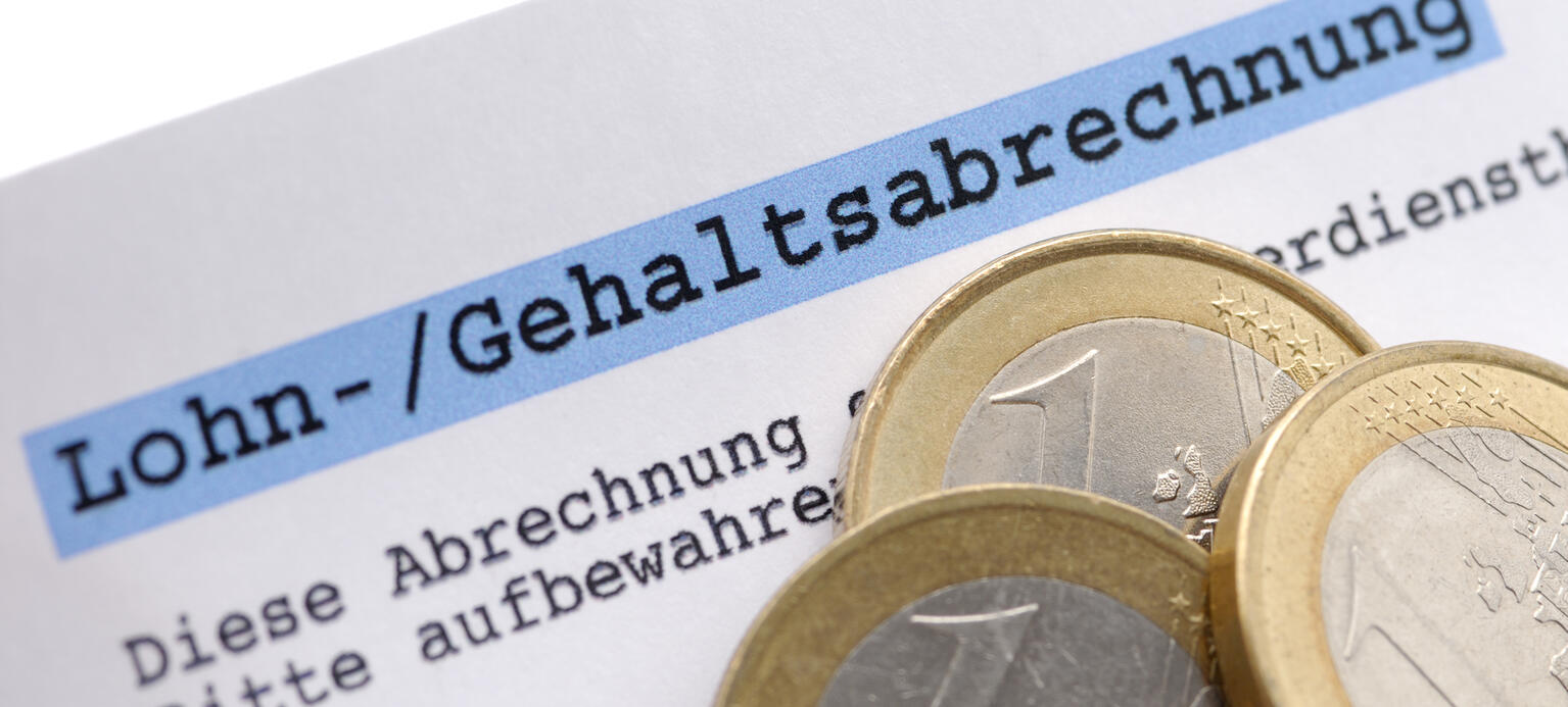 Lohn-/Gehaltsabrechnung mit Geld