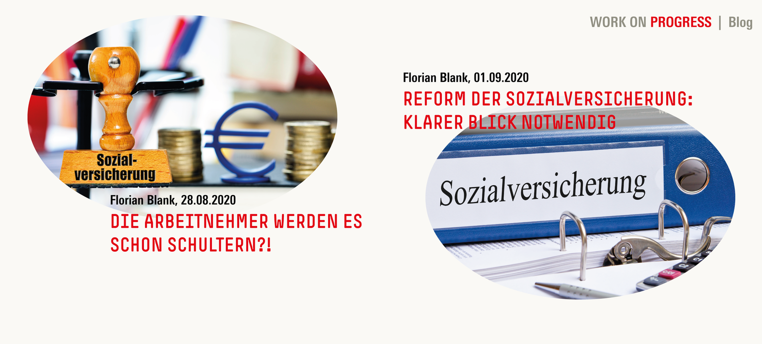 Stempel und Aktenordner mit Aufschrift Sozialversicherung