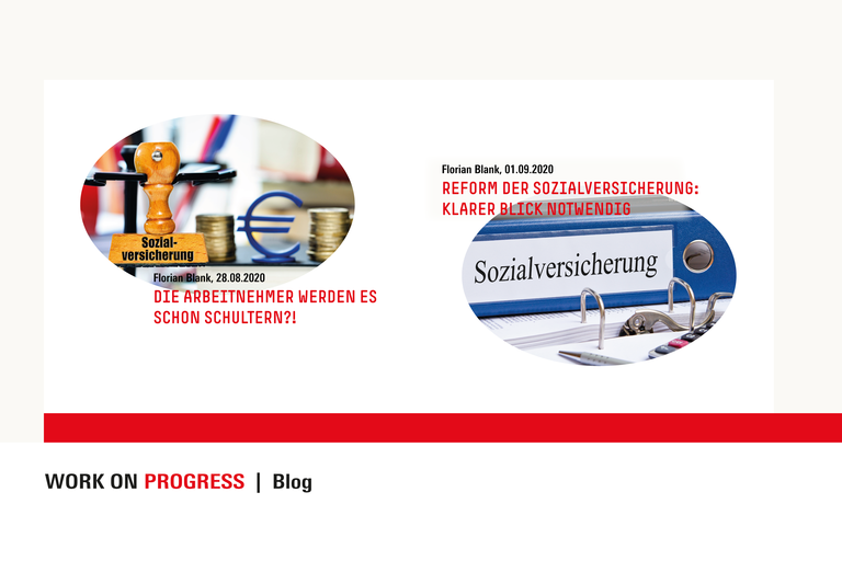 Stempel und Aktenordner mit Aufschrift Sozialversicherung