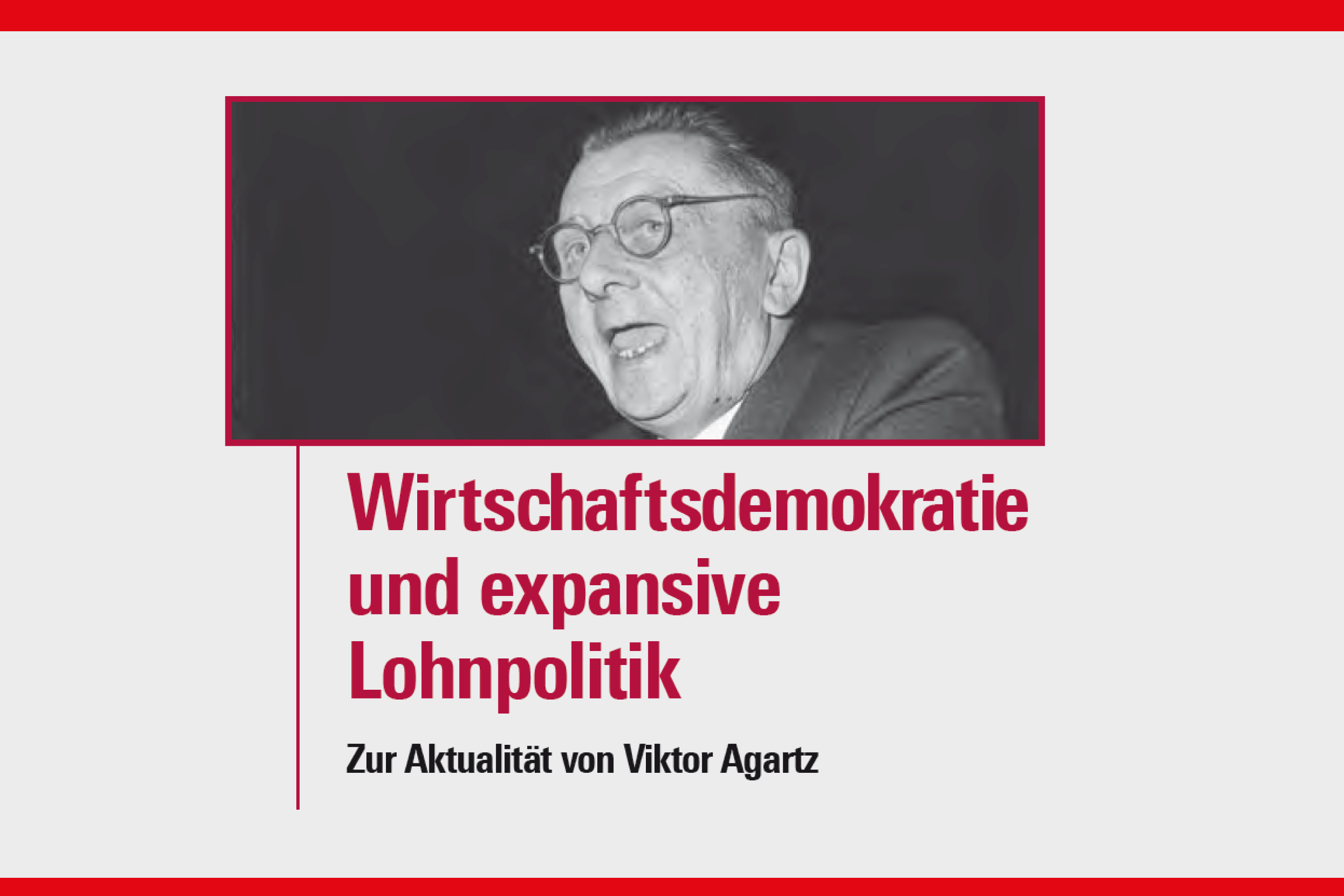 Sammelband zu Viktor Agartz