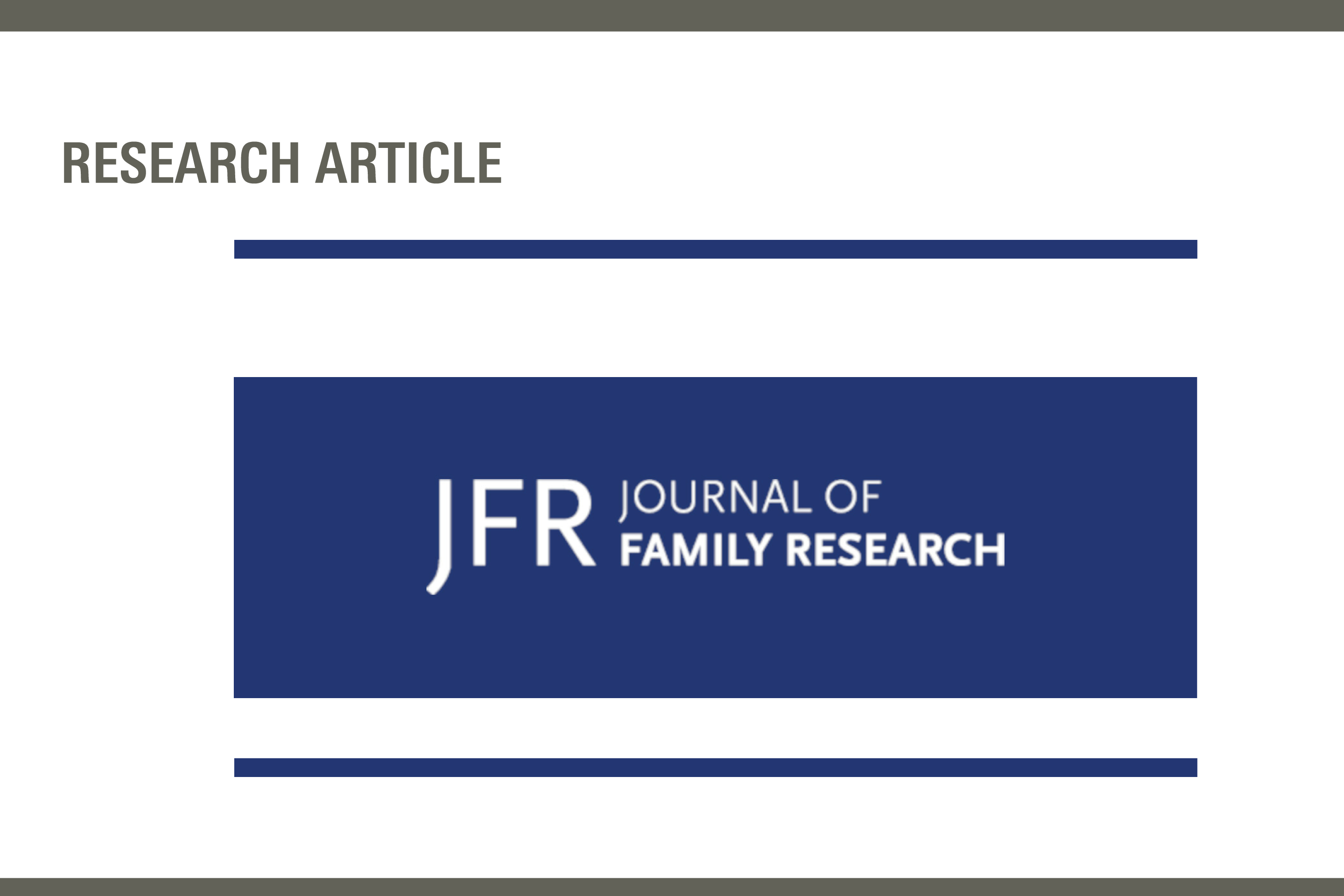 Journal of Family Research