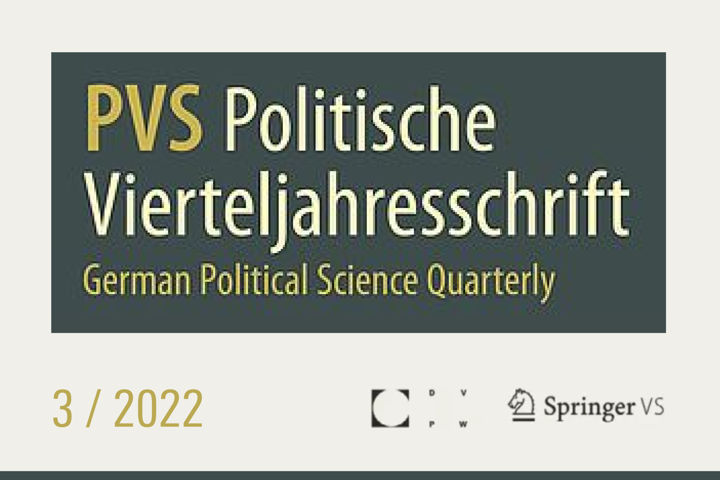 Politische Vierteljahresschrift Heft 3 2022