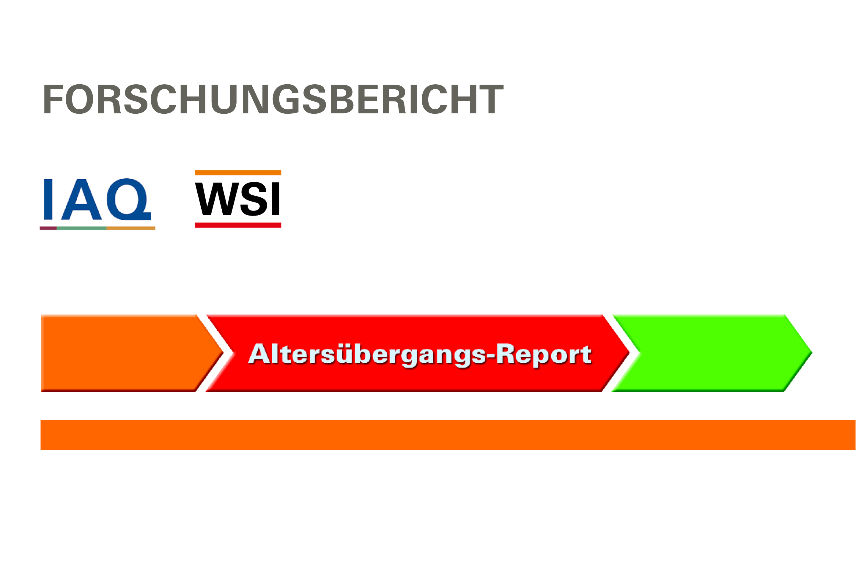 Hinweis auf den Altersübergangsreport von IAQ und HBS