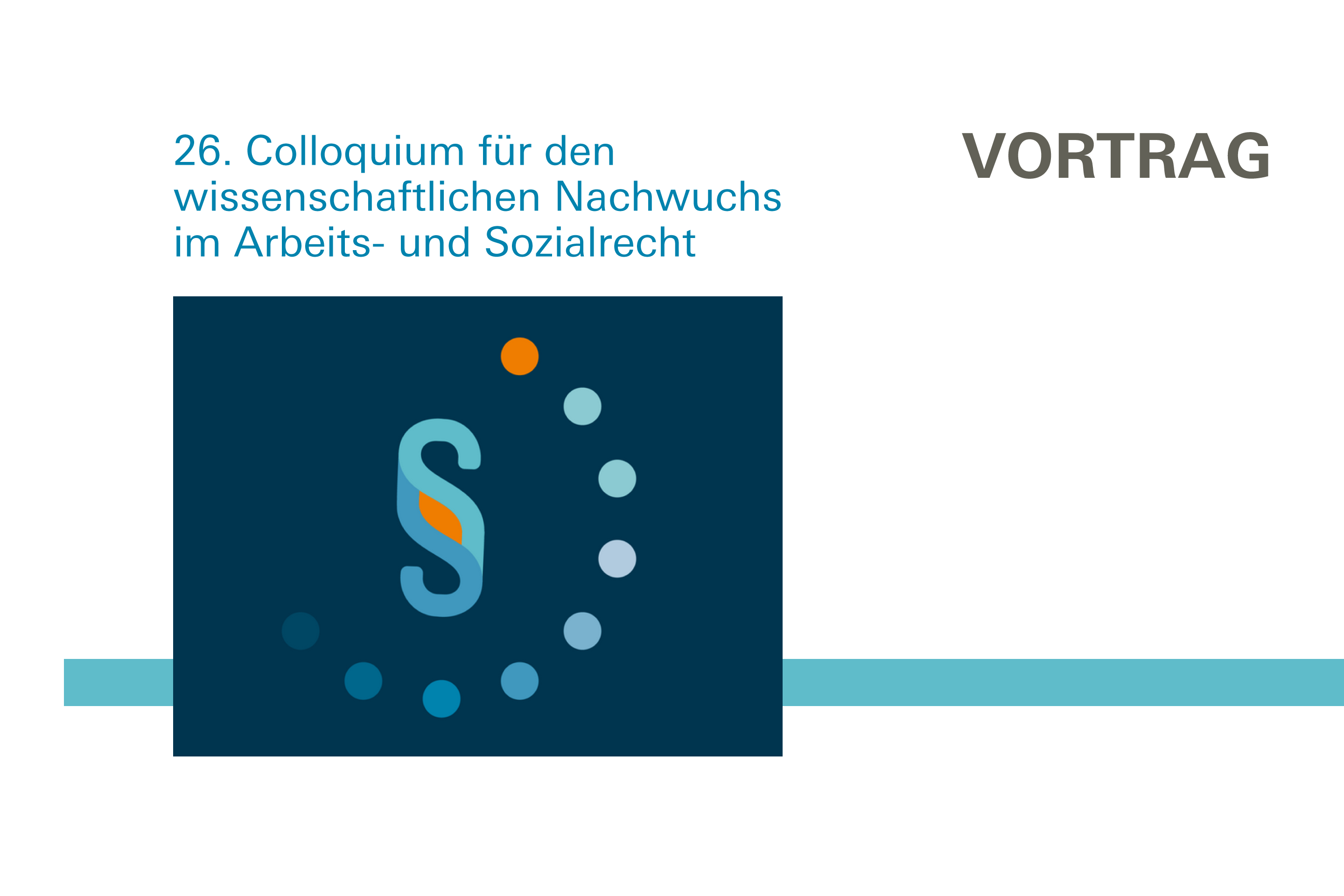 Paragraphenzeichen als Symbol des HSI-nachwuchskolloquiums zu Arbeits- und Sozialrecht