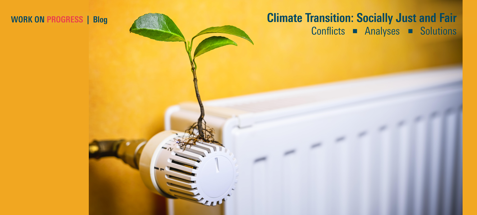 The picture shows a green plant sprouting from a radiator.